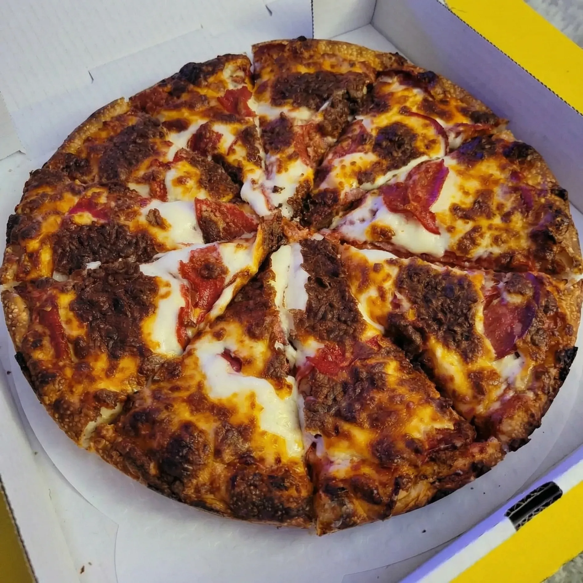 Pepperoni Pizza at Pappa's Family Restaurant & Lounge in Edmonton, AB