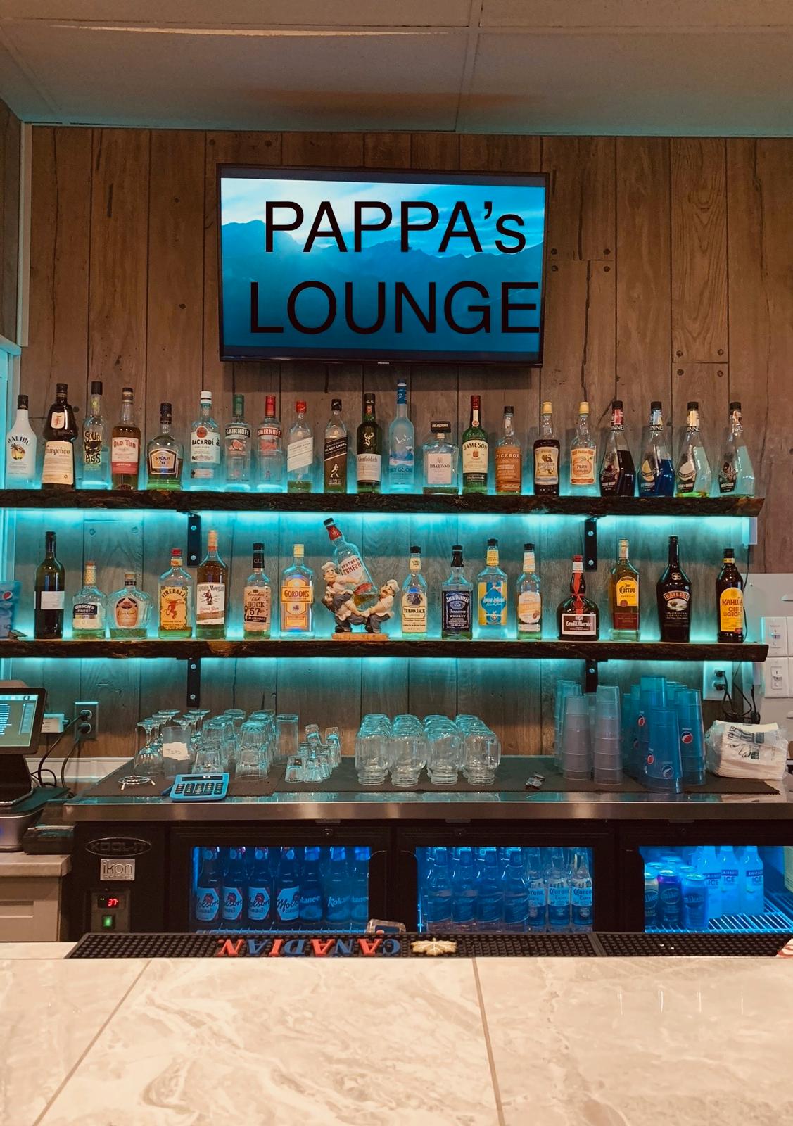 Pappa's Family Restaurant & Lounge lounge area - relaxed adult atmosphere with beverage service in Edmonton